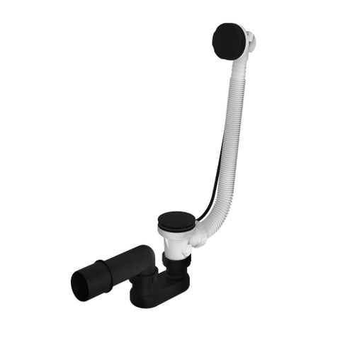Hotbath Mate Verlengde badoverloop - mat zwart SW110902