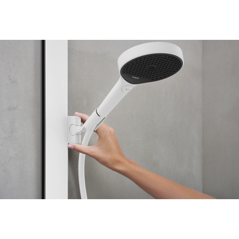 Hansgrohe RainFinity Showerpipe - 250 - 1jet - ecosmart - met ShowerTablet - 350 - mat wit SW918223