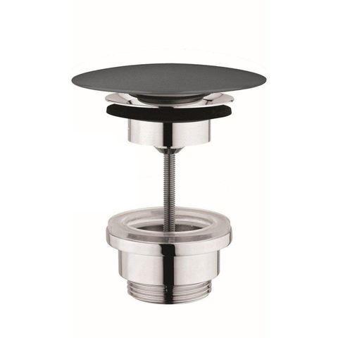 Royal plaza Kolor opzetfontein rond 24cm + Margarita pop up plug 1 1/4" antraciet SHOW25853