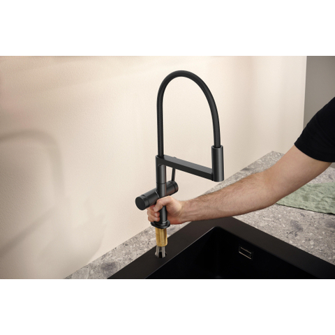 Hansgrohe Talis Select M54 PowderSpray eengreeps keukenkraan Semi-Pro 3jet rvs look SW1383014