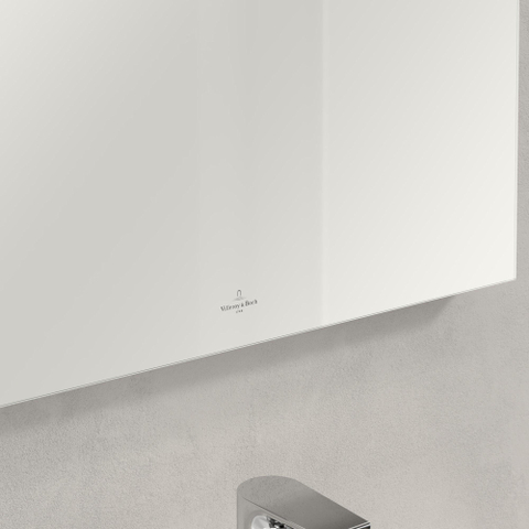 Villeroy & Boch More to see one spiegel - met geïntegreerde led verlichting - 50x60cm - inclusief bevestiging - Glass (glans wit) SW454446