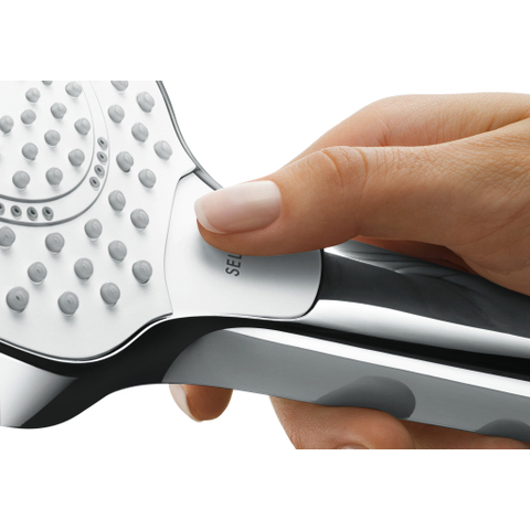 Hansgrohe Croma select e Handdouche - 1jet - ecosmart 1/2 x - diameter 11cm - met rain regenstraal (9L/min) wit/chroom - wit chroom 0605332