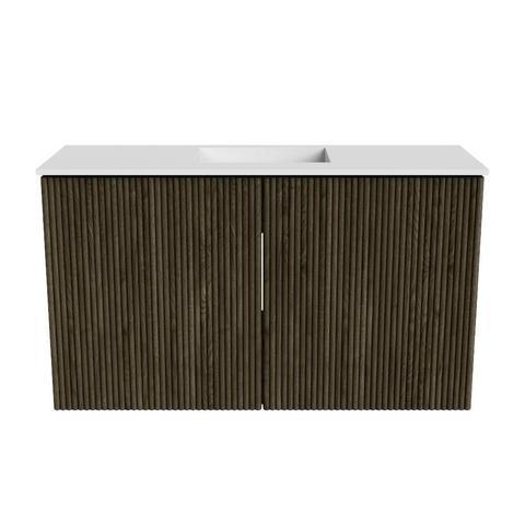 Mondiaz JOYA 70cm meuble de salle de bains WC - couleur Shadow - Vasque FAYE position Milieu 1 trou de robinet couleur Talc. SW1421405