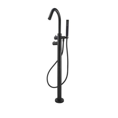 Wiesbaden Caral Mitigeur thermostatique baignoire sur pied mat noir SW385097