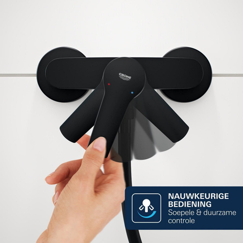 Grohe Dice Douchemengkraan - opbouw - matte black (mat zwart) SW1440538