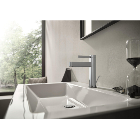 Hansgrohe Finoris Eengreeps wastafelmengkraan - 110 met PopUp - trekwaste - hoogglans chroom SW651001