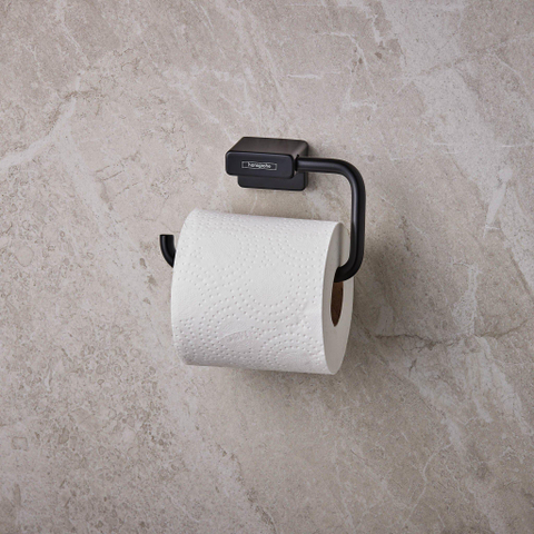 Hansgrohe AddStoris Q closetrolhouder - zonder klep - mat zwart SW651197