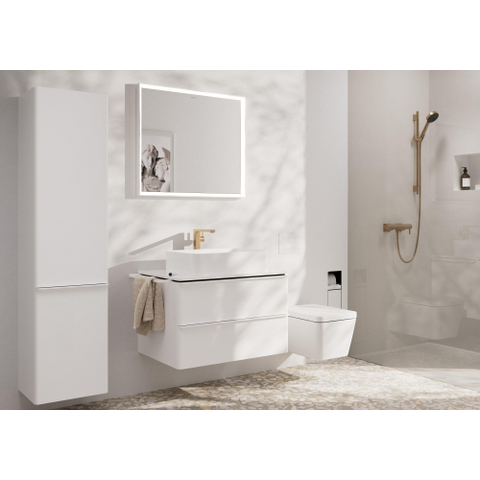 Hansgrohe Tecturis E Eengreeps wastafelkraan - 240 Fine - coolstart - voor waskommen - met afvoerplug - geborsteld brons SW918446