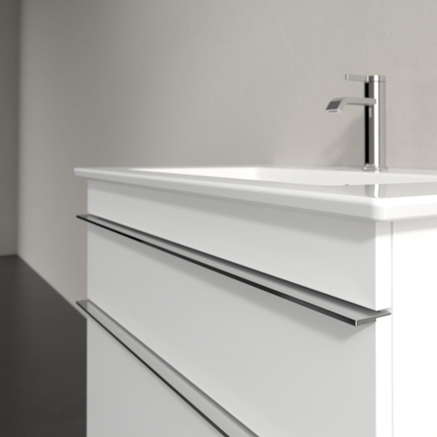 Villeroy & Boch venticello wastafelonderkast - 75.3x59cm 2x lade - glans wit GA51770