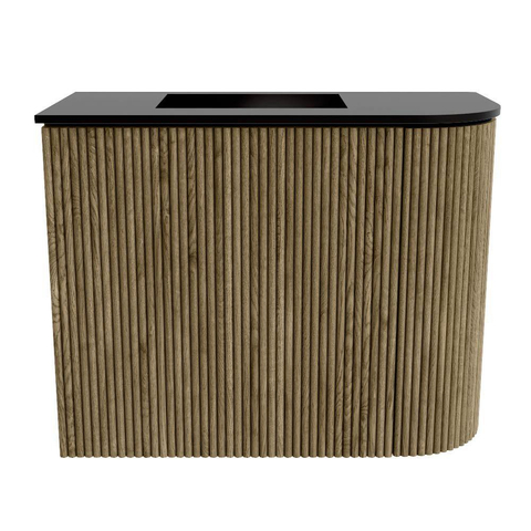 Mondiaz JOYA 51.6cm toiletmeubel - ronding rechts kleur Dusk - Wastafel FAYE positie Links 1 kraangat kleur Urban. SW1421690