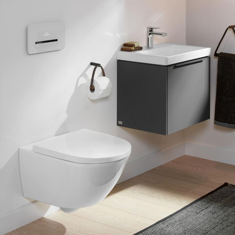 Villeroy & Boch Subway 3.0 Wandcloset - 56cm - diepspoel twistflush - met Saniclass - quickrelease en softclose zitting - White Alpine (glans wit) SW1245455