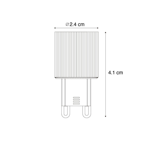 LUEDD G9 20mm lampe LED dimmable 3W 300 lm 2700K SW1211197