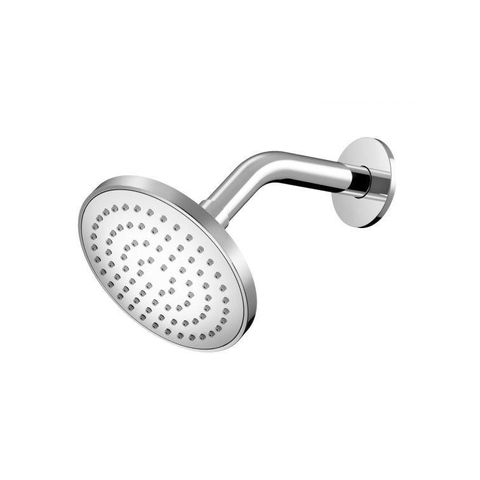 Hotbath Mate Hoofddouche inclusief wandarm - 13cm rond - geborsteld nikkel (RVS) SW22858