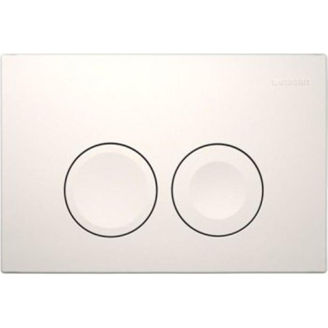 Geberit Deltabedieningsplaat Delta25 - dualflush - 24.6x16.4cm - alpien wit SW730486
