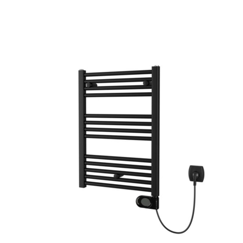 Plieger Elba Electrical Elektrische Designradiator - 70.2x40cm - met thermostaat - 300w - mat zwart SW1221764