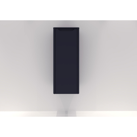 H&R badmeubelen Juice Halfhoge Kast - 40x35x100cm - met ronde hoeken - 1 deur - linksdraaiend - dark blue mat SW875353