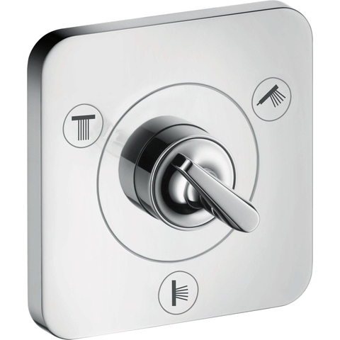 Hansgrohe Universeel - inbouwdeel Quatro - inbouw omstelkraan - hoogglans chroom 0457698