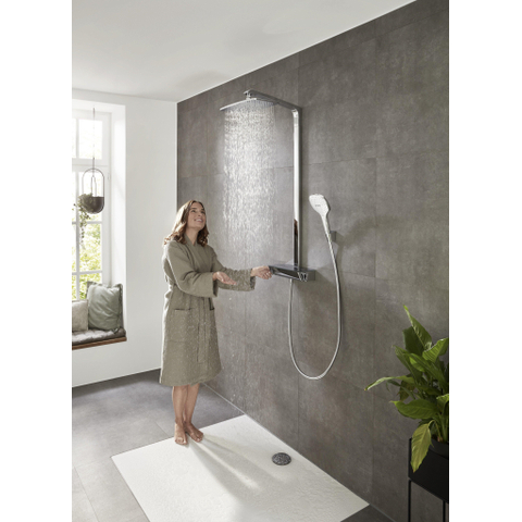 Hansgrohe Raindance e - select air - showerpipe - 360 - thermostaat - hoogglans chroom 0605558