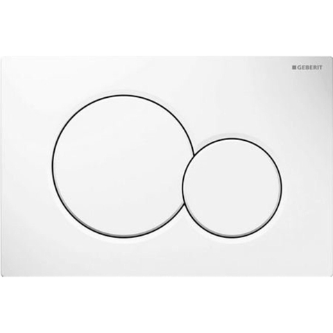 Geberit Sigma01 bedieningsplaat - 2-toets spoeling - ronde knoppen - dualflush - alpien wit 0700518