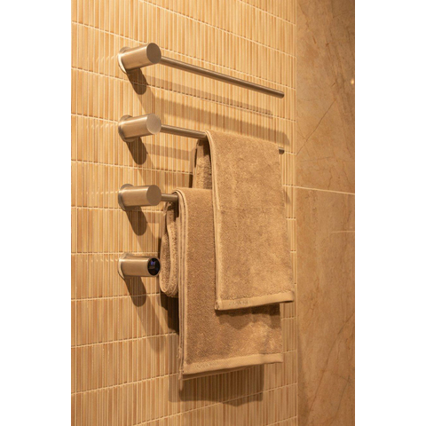 Rosani THREE Radiateur sèche-serviettes électrique - 52x54x13cm - 30watt - inox brossé SW1381756
