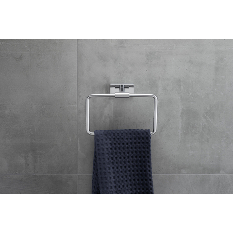 Duravit Karree Handdoekring - hoogglans chroom SW55126