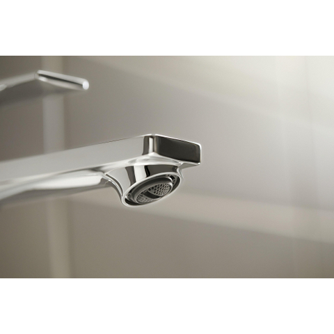 Hansgrohe Rebris e Eengreeps wastafelmengkraan - 240 - coolstart - ecosmart+ - voor waskommen - met PopUp - trekwaste - hoogglans chroom SW796435