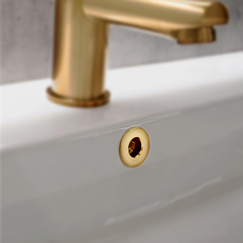 Fortifura Calvi Luxe Overloopring - 3cm - geschikt - voor wastafels - glans goud SW773492