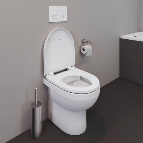 Duravit No.1 Staand closet - 48x37x40cm - diepspoel - spoelrandloos - rimless - glans wit SW723748
