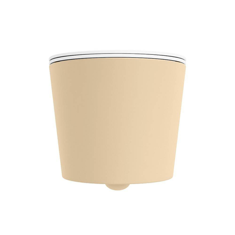 Mondiaz LAVIE WC suspendu – sans bride – 36 x 53 cm – avec abattant softclose – Sand (beige), abattant Talc (blanc) SW1208765