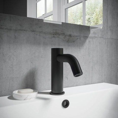 Crosswater robinet de lavabo mpro - avec capteur - noir mat SW762055