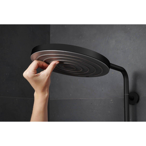 Hansgrohe Pulsify S Puro Thermostatische Regendoucheset - 26cm - ronde hoofddouche - staaf - handdouche - thermostaat - mat zwart SW1151838