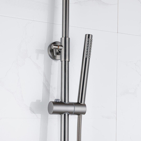 Fortifura Calvi Thermostatische Regendouche (compleet) - Geborsteld Gunmetal PVD - licht beschadigd - OUTLET UDEN STORE45828