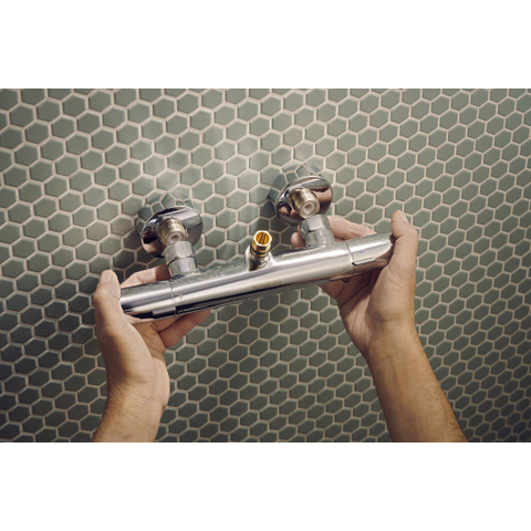Hansgrohe Activera Q colonne de douche - 29x18cm - thermostatique - ecosmart - chromé SW1566639