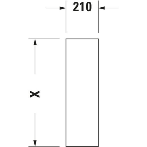 Duravit Starck 3 Zuil - 150x705x210mm - wit 0313599