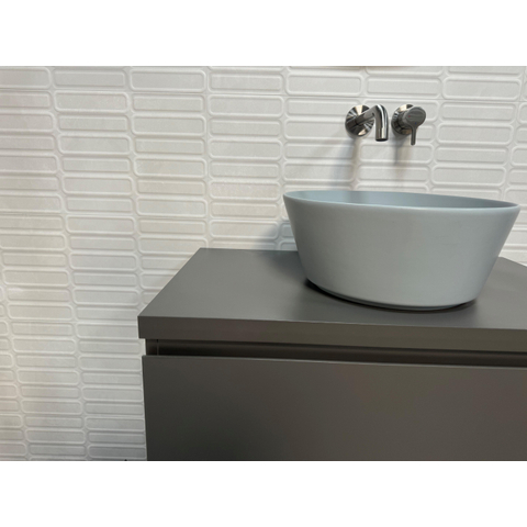 ÉCHANTILLON Terravito Evarno carreau mural - 30x75cm - rectifié - Pearl mat (gris) SW1130689