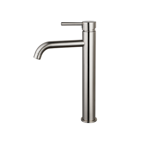 Fortifura Calvi Wastafelkraan - 33.9cm - verhoogd - opbouw - PVD - geborsteld RVS SW377857