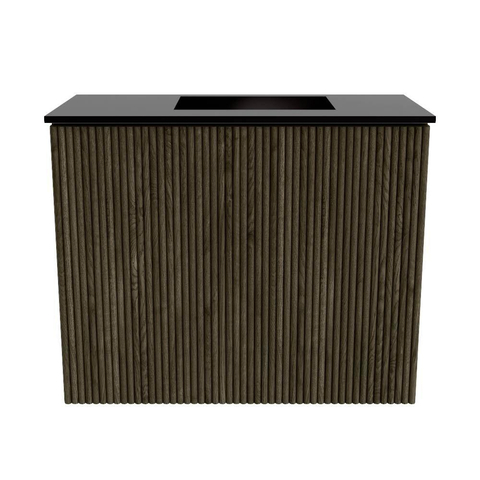 Mondiaz JOYA 50cm meuble de toilette - couleur Shadow - Vasque FAYE position Droite Sans trou de robinet couleur Urban. SW1421463