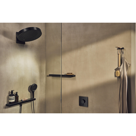 Hansgrohe RainFinity Muuraansluiting Porter - 500 met douchehouder - planchet L - mat zwart SW918170
