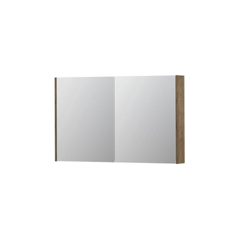 INK SPK2 armoire de toilette – 120 x 74 x 14 cm – 2 portes, portes-miroir double face – Chêne Naturel SW353408