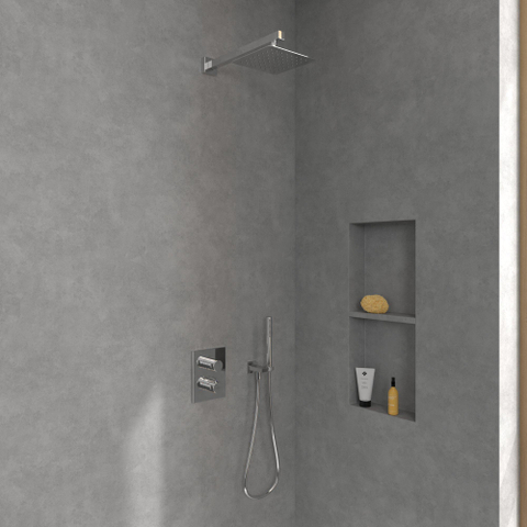 Villeroy & Boch Universal Showers regendouche - 20x20cm hoekig - hoogglans chroom SW974334