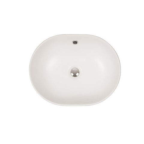 Crosswater Pearl Vasque à poser - 45x35x15,8cm - sans trou de robinetterie - céramique - blanc mat SW487158