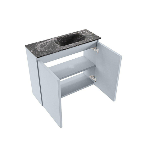 MONDIAZ TURE-DLUX Meuble de toilettes 60cm Clay. Lavabo EDEN Lava position à droite. Avec 1 trou de robinet. SW1105194