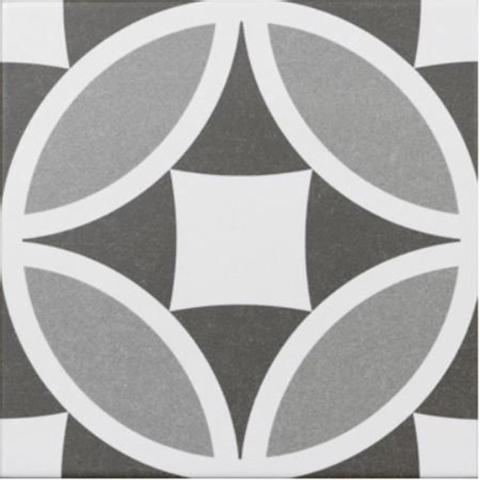 Kerabo carreaux de sol et de mur olympia gris 20x20 cm aspect portugais gris mat SW419857