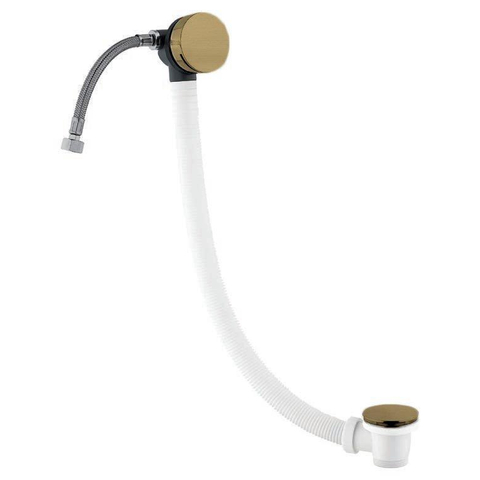 Crosswater MPRO Badvulcombinatie - met klikwaste - geborsteld messing (goud) SW209232