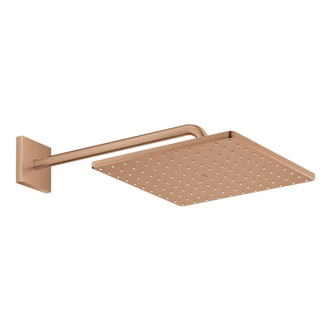 Grohe Rainshower Mono 310 Cube Hoofddouche - 31x 31cm - 1 straalsoort - wandarm 42.2cm - brushed warm sunset (koper) SW439088