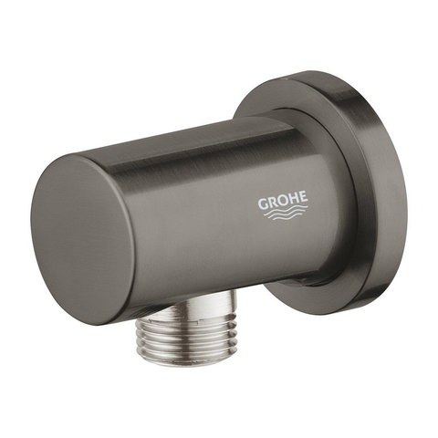 Grohe Rainshower Wandaansluitbocht - ronde rozet - brushed hard graphite (antraciet) SW98901