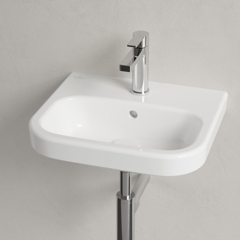 Villeroy & Boch Architectura fontein - 45x38cm - met kraangat - met overloop - White Alpine (glans wit) 1025280