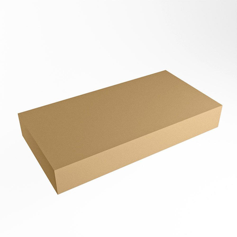 Mondiaz TOP 23 Plan sous vasque - 80x23.5x12cm - suspendu - solid surface - Oro SW1023797
