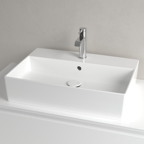 Villeroy & Boch Memento 2.0 Vasque à poser - 60x42x14cm - trop-plein - blanc brillant SW479753