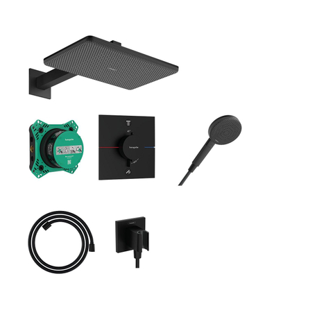 Hansgrohe Raindance alive Q - inbouw set 210/340 1jet iBox universal - 2 - mat zwart SW1388529
